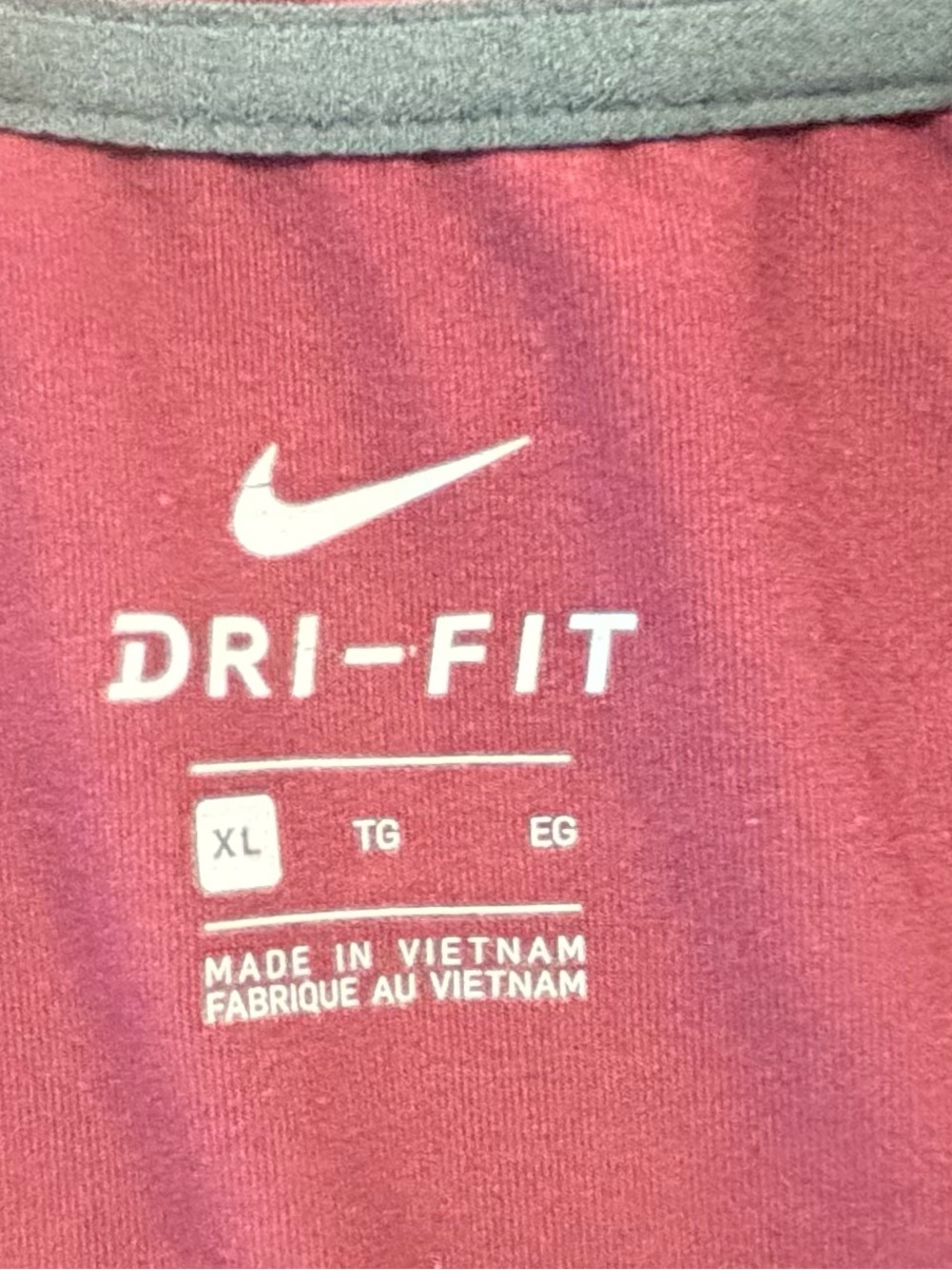 Nike Men's Maroon Quarter-Zip Performance Pullover - Picture 6 of 6